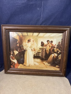 Framed A Wedding Morning Print John H F Bacon Victorian Art Camden 1985