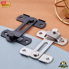1 pc Sliding Barn Door Latch – Right Angle Hook & Eye Lock for Doors & Windows