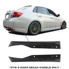 Sasa Fit For 11-14 Subaru Impreza Wrx Sti 4dr Jdm Pu Rear Bumper Lip Spats