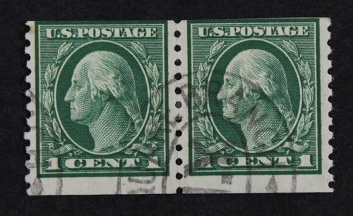 CKStamps: US Stamps Collection Scott#443 1c Washington Used 24 1/2mm
