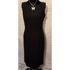 Frascara Beker Fashions Toronto Vintage 100% Wool, Lined Sz 8 Little Black Dress