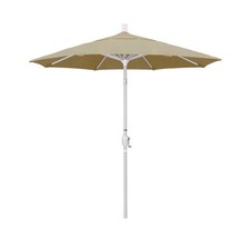 Pemberly Row 7.5' Patio Umbrella in Sun brella Heather Beige/Matted White
