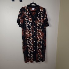 Vintage Pineapple Moon Hawaii Shirt House Dress Size OS