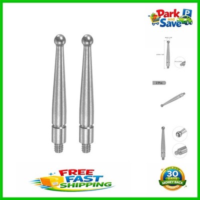 Precision 2mm HSS Ball Tip for Dial  Indicator - M1.6x0.35 Thread, 2 Pcs