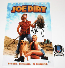 ACTOR DAVID SPADE SIGNED 'JOE DIRT' 12x18 MOVIE POSTER BECKETT COA AUTOGRAPH BAS