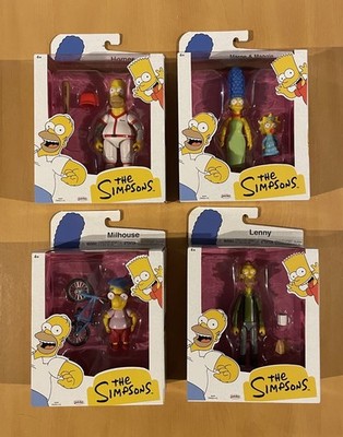 Jakks Pacific The Simpsons Wave 3 Full Set 5'' Figures; Homer Milhouse Lenny Marg