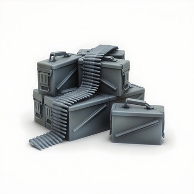 Ammo Crate Set | Detailed Tabletop Terrain for Cinematic City Battles |