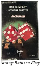 Bad Company Straight Shooter Cassette Tape Paul Rodgers ... PLAY TESTED
