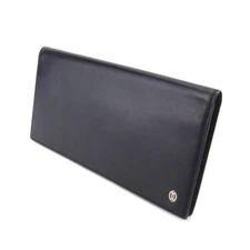 Cartier Pasha Long Billfold Black Leather Slim Wallet Vintage Authentic