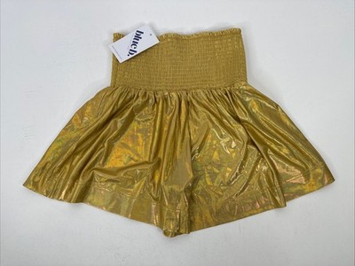 Blue B Collection Let s Cheer Off The Season Shorts Size S Gold NEW