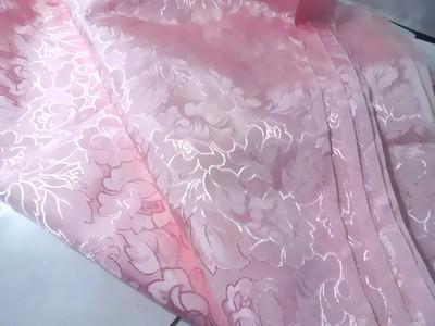 New Fabric- Pink Acetate Shiny Fabric Material 7 Yds  45'' W
