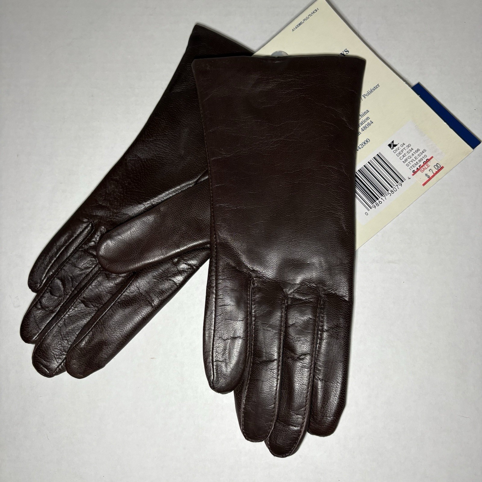 Vintage NOS Basic Editions Thinsulate Brown Glove… - image 4