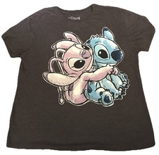 Disney Stitch Stitch And Angel Graphic Oversized T-Shirt Woman  s Size M