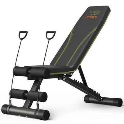 Adjustable Weight Bench for Home Gym, Foldable 700LBS Workout Bench with 9 Ba...