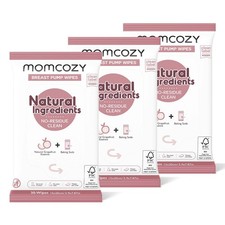 Momcozy Natural Breast Pump Wipes for Pump Parts Cleaning On-the-go, 30 Count