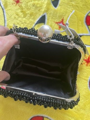 Corios Women’s Beaded Evening Clutch Grab Bag Handbag Occasion BNWT - Picture 2 of 2