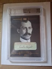 2024 THE BAR POTP Orville Wright Cut Auto #1/1 Beckett Graded 5x7 Card