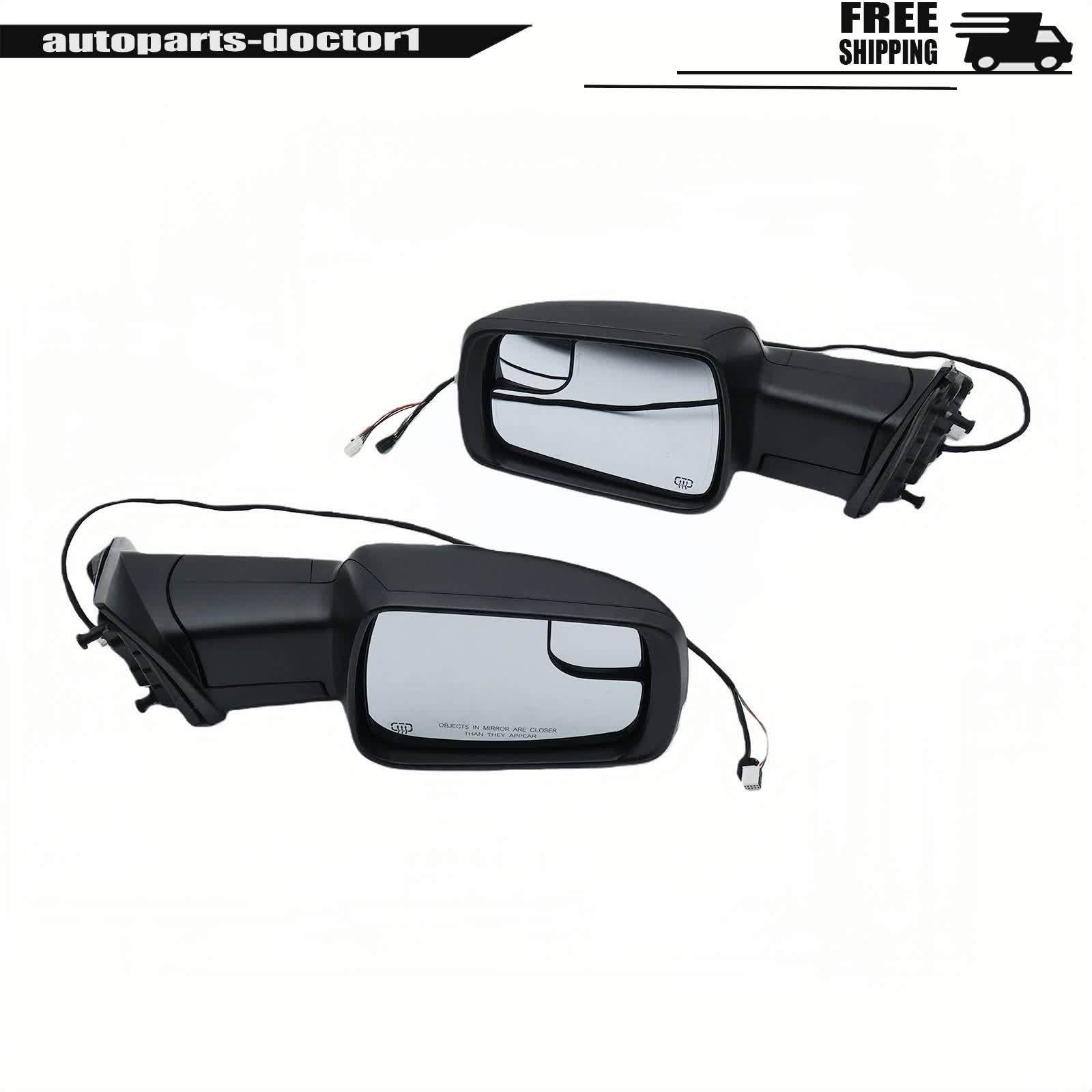 Set of 2 For Ram 1500 2019-24 Rear View Mirror Heated Puddle Light Left Right thumbnail 16