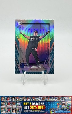 2026 Topps Chrome WWE Cruz Del Toro #179 Aqua Refractor #/199 SP Free Shipping!