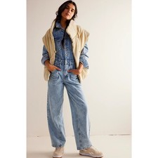 We The Free Touch The Sky Denim Jumpsuit NWT