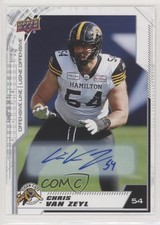 2020 Upper Deck CFL Auto Chris Van Zeyl #20 Auto gd1