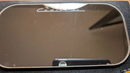 Vintage Cadillac Visor Mirror Vanity Mirror Clips Accessory GM Deville Eldorado