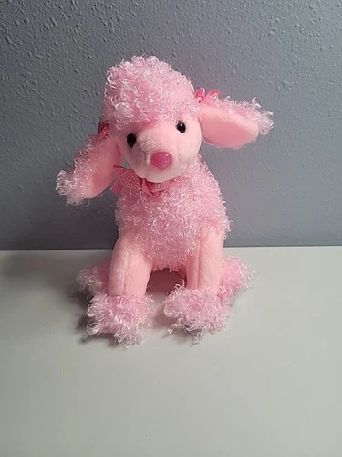 Ty Pinkys Beanie - Pinky Poo The Retired 7" Pink Poodle (Vintage 2004-2005) New