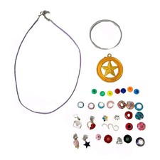 37 Piece Jewelry Charm Bracelet Necklace Making Kit Beads
