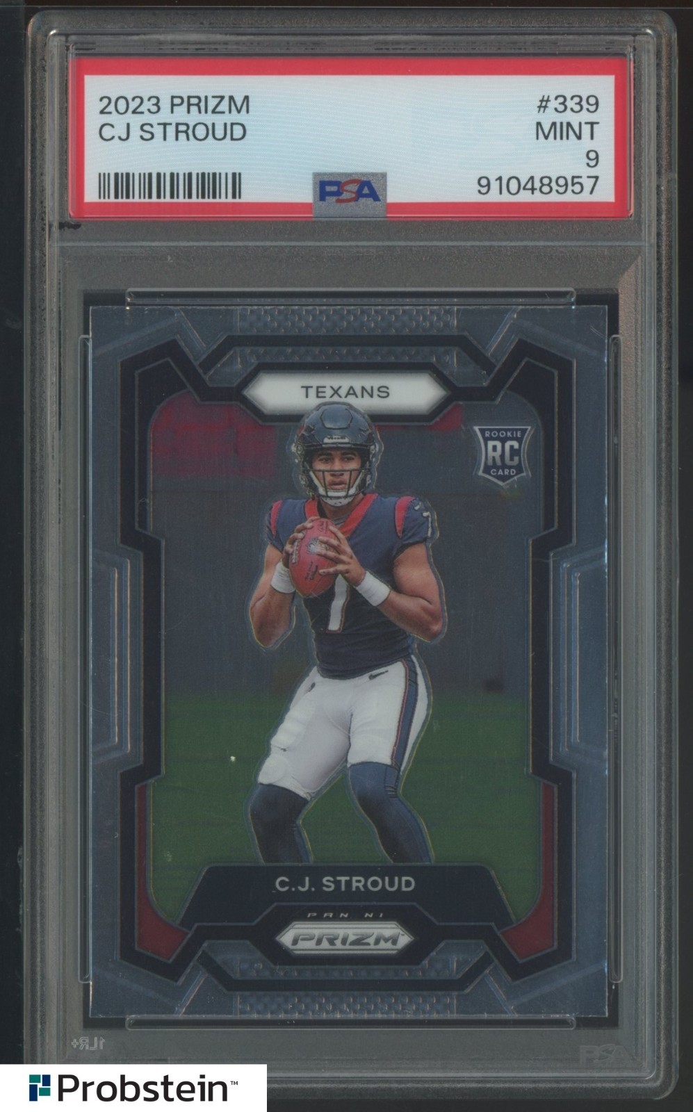 2023 Panini Prizm #339 CJ Stroud Houston Texans RC Rookie PSA 9 MINT