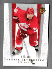 HENRIK ZETTERBERG 2006-07 ULTIMATE COLLECTION HOCKEY SP INSERT #651/699 REDWINGS