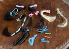 Vintage Barbie Hair Pieces Extensions, Accessories