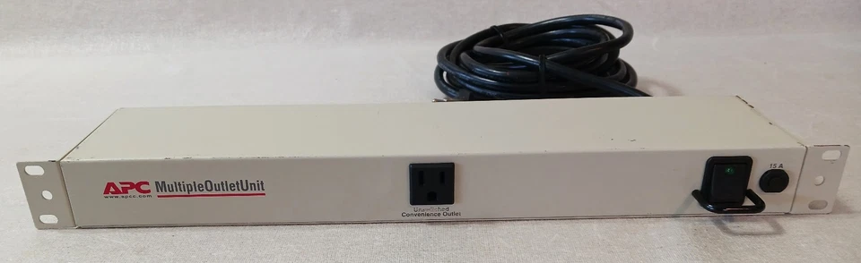 APC NET9RM SurgeArrest Network 9-Outlet Power Distribution Unit 120VAC 15A - Image 3 of 4