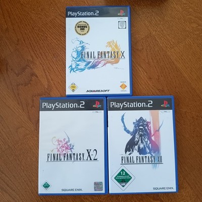 PS2 Bundle Final Fantasy X X-2 XII PAL Deutsch CIB Komplett Sony PS2 OVP
