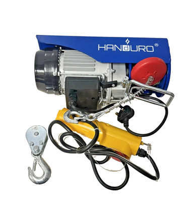 Handuro Elektro Hebebühne 125/250kg 450W 12m Drahtseilwinde Fernbedienung | YT-125/250-G
