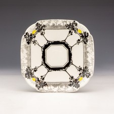 Shelley Porcelain - Trees and Sunset 11479 Saucer - Art Deco