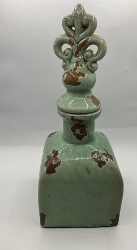 Rustic Stoneware Bottle Jar With Stopper Decorative (SN) - Picture 4 of 24
