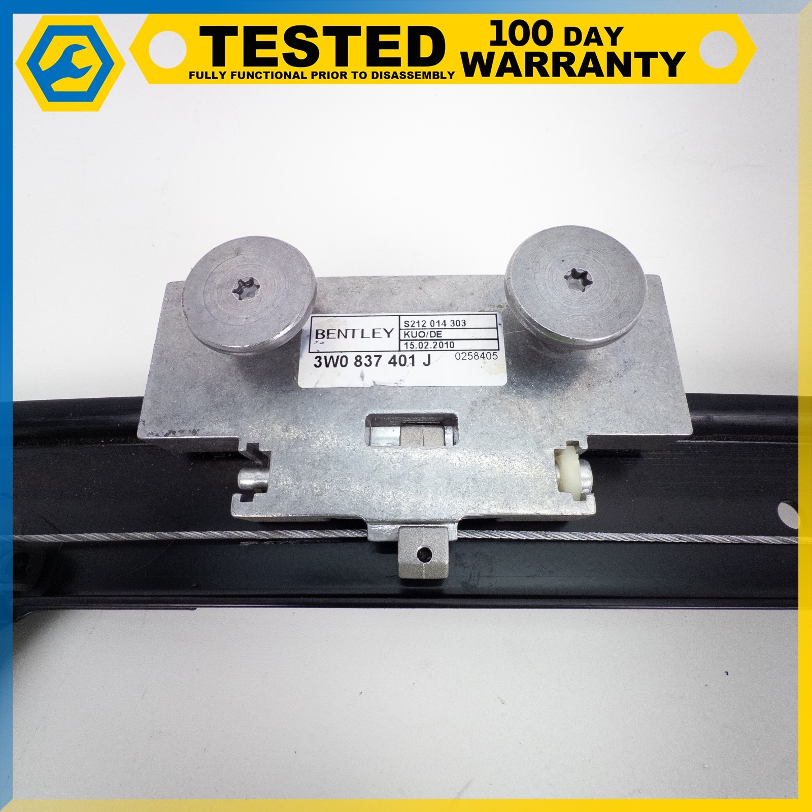 03-07 BENTLEY CONTINENTAL GT COUPE FRONT LEFT DRIVER WINDOW REGULATOR W/MOTOR OE
