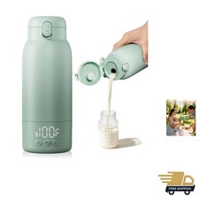 Portable Baby Bottle Warmer Stainless Steel 17oz Travel Milk with Fast Heating