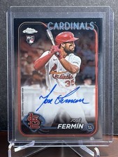 2024 Topps Chrome #RA-JFE Jose Fermin RC Rookie Autographs Insert Card. rookie card picture