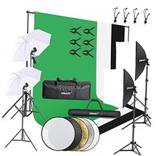 8.5 x 10 ft Backdrop Support System, Photography Video Studio Lighting Kit