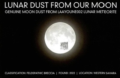 Moon Meteorite dust from real Lunar Meteorite