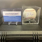 MIKE TROUT SIGNED AUTO OFFICIAL MLB BASEBALL WITH COA HOLOGRAM & DISPLAY CASE