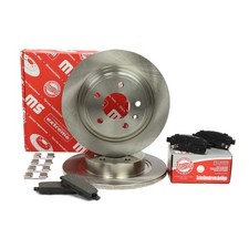 Bremsscheiben + Bremsbeläge hinten für CHEVROLET CRUZE, ORLANDO, VOLT; OPEL