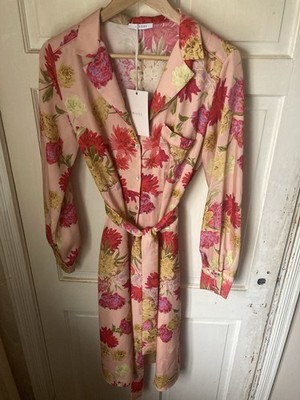 iBlues Floral Dress Robe Waist Belt Women s Size 12