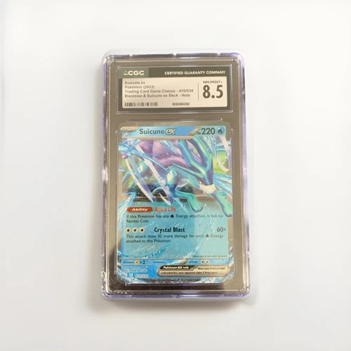 2023 Pokemon Suicune ex 010/034 Classic Holo Blastoise/Suicune ex Deck CGC 8.5