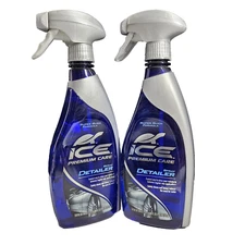 Lot of 2 - Turtle Wax ICE Spray Detailer Premium Care 20oz Shine No Residue