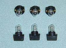 6 NEW PACHISLO SLOT MACHINE # 400 24v LIGHT BULBS / BASES - READ DESCRIPTION