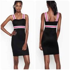 NEW Victoria  s Secret sport pink banded dress size small body con bra top sun VS