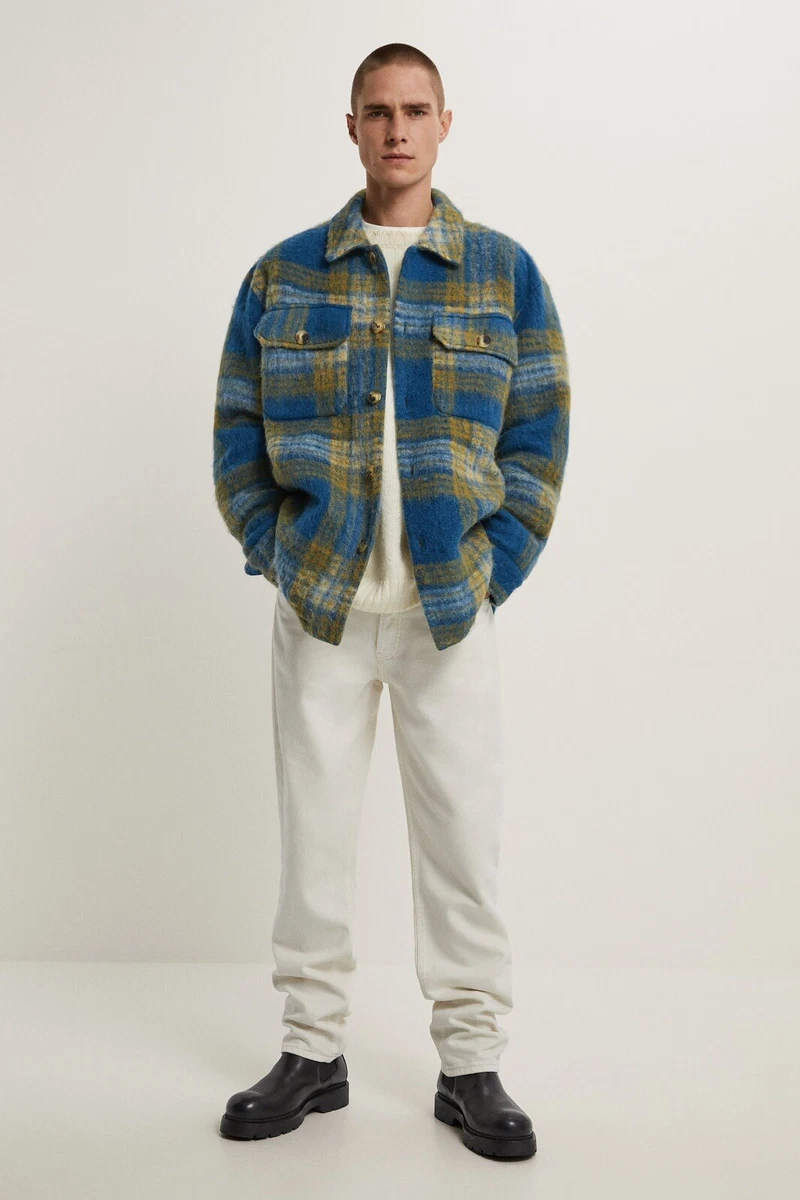 Mens wool check jacket 2025