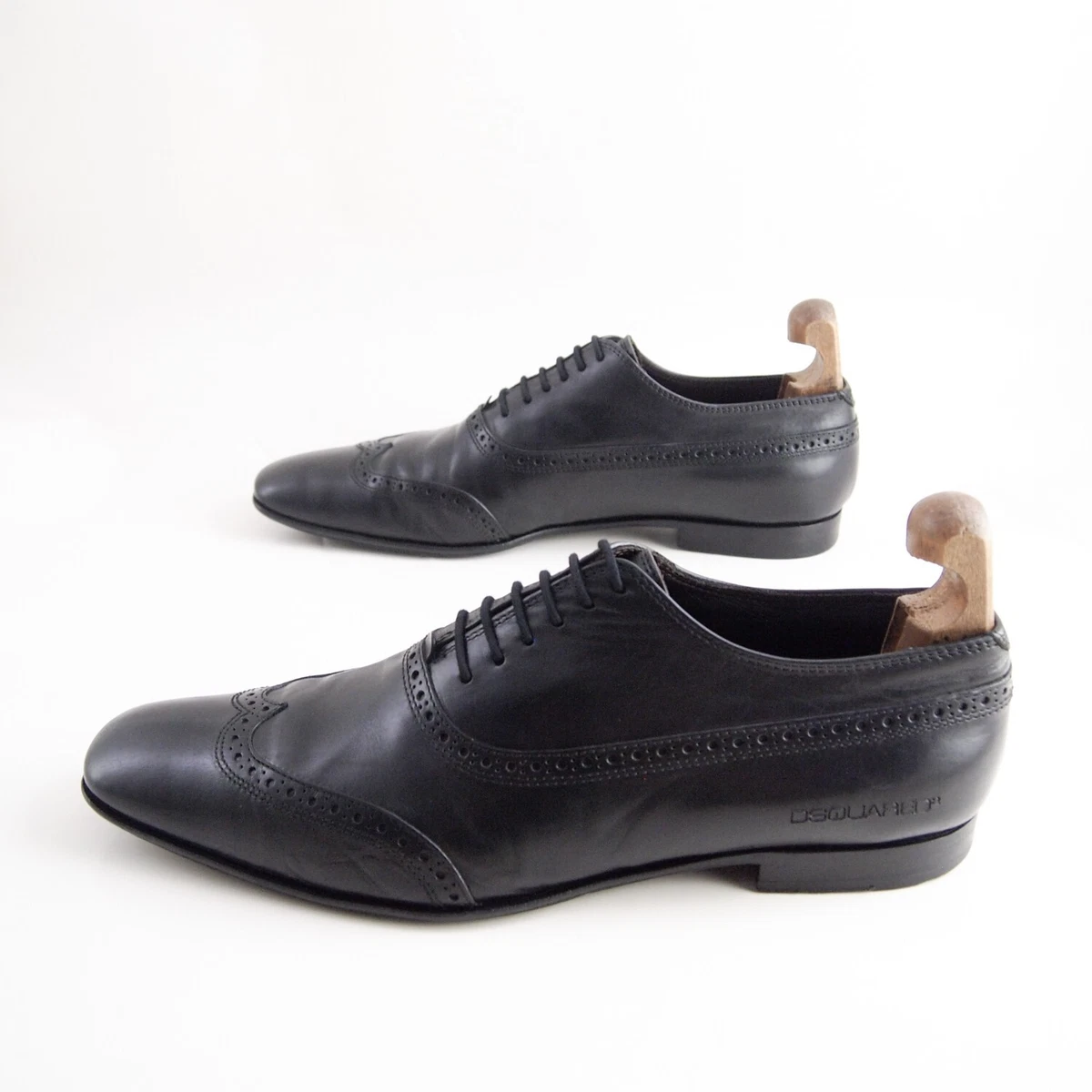Dsquared Derby Oxford Noir Cuir Homme Chaussure Taille US 10 Ue 43